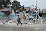 Scenes of devastation in Haiti.