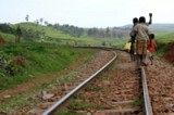 Children in Uganda walk<br>miles to get fresh water.